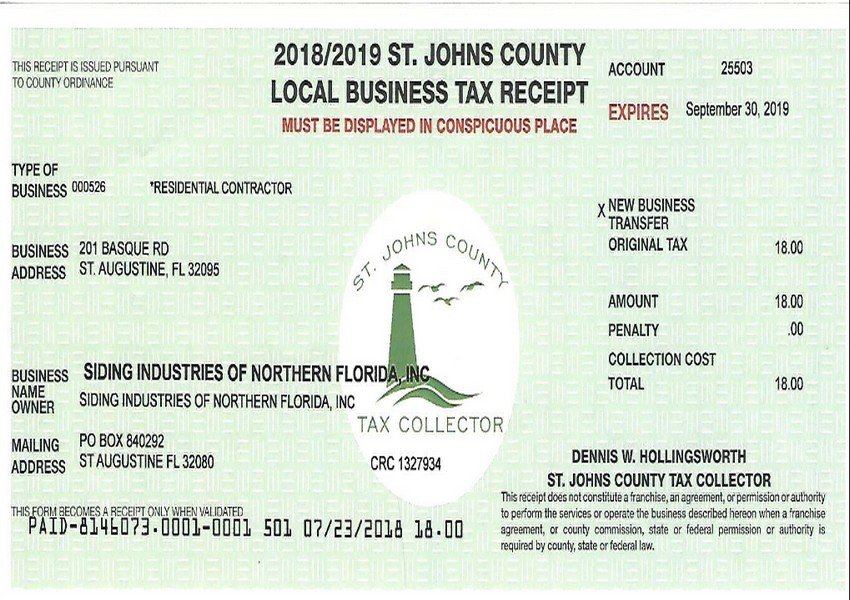 Certification Siding Industries