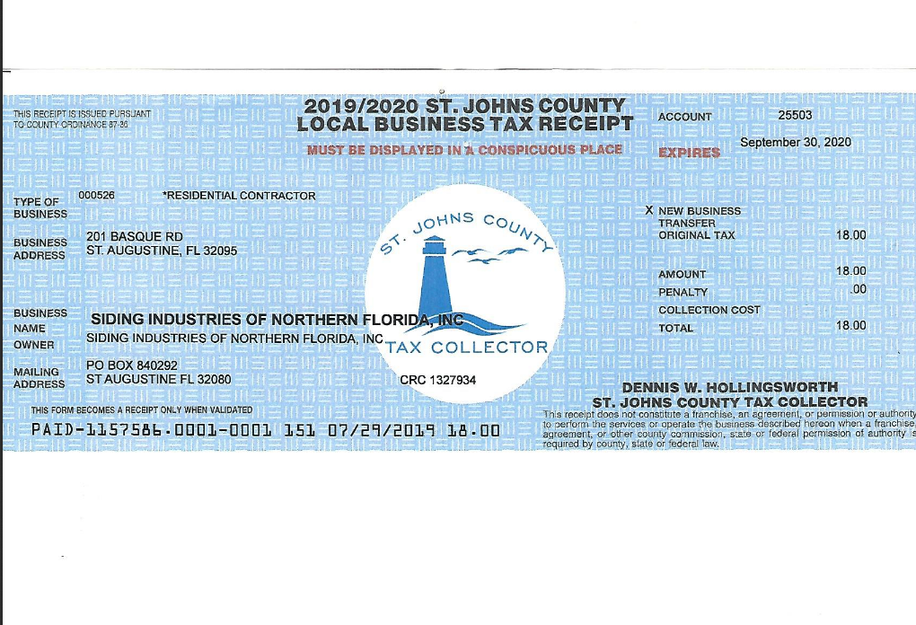 Certification Siding Industries